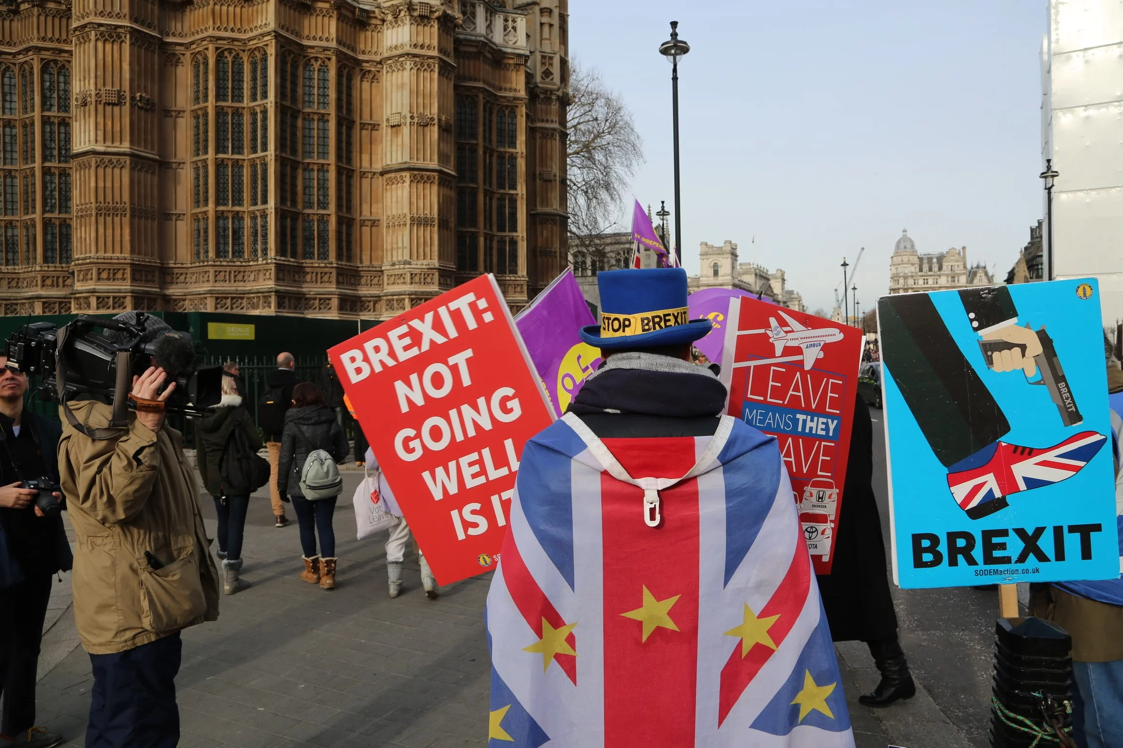 Jeden z wielu protestów ws. brexitu