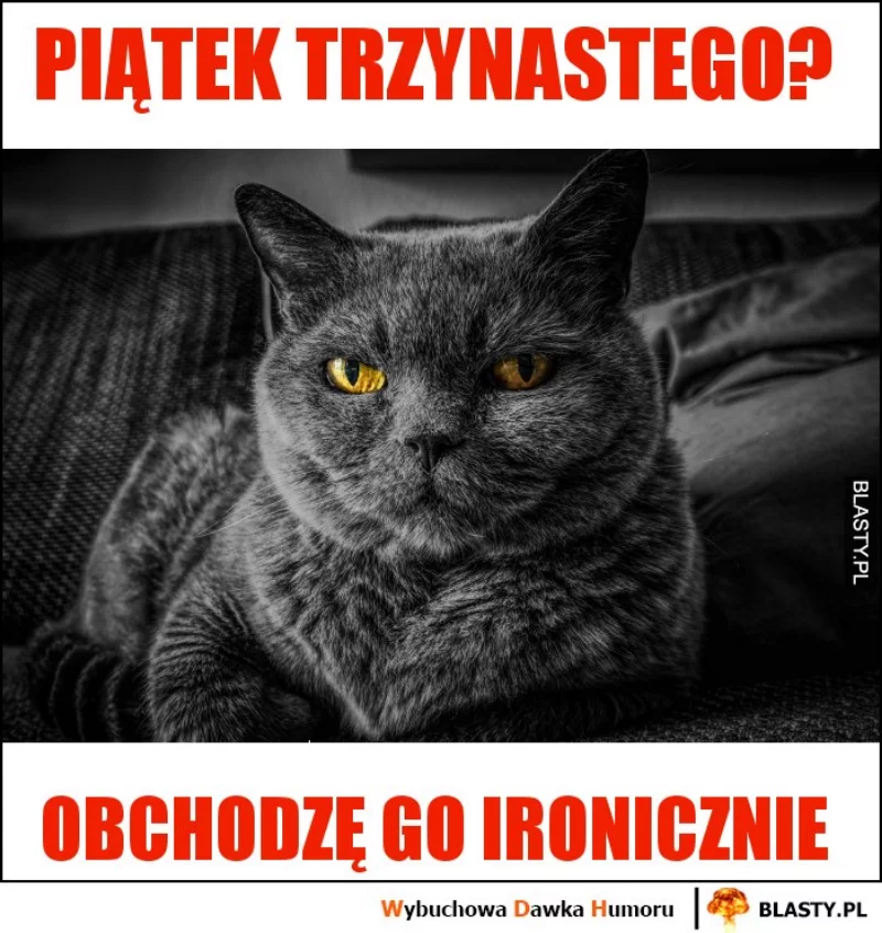 Piątek trzynastego. Internauci tworzą memy