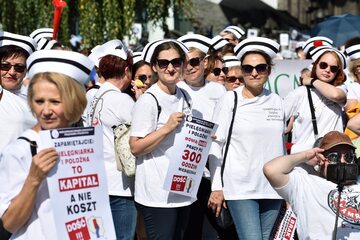 Strajkujące pielęgniarki