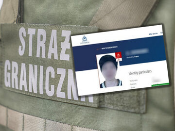 Straż Graniczna / poszukiwana przez Interpol /