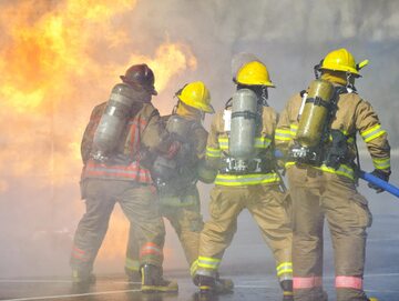 Straż pożarna w akcji, zdjęcie ilustracyjne