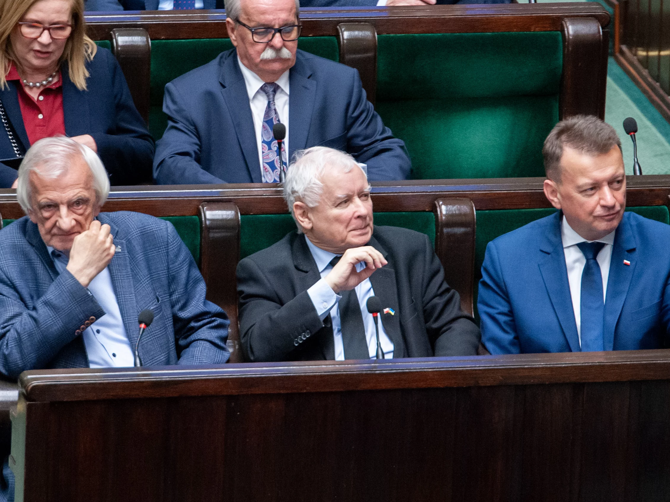 Ryszard Terlecki, Jarosław Kaczyński i Mariusz Błaszczak