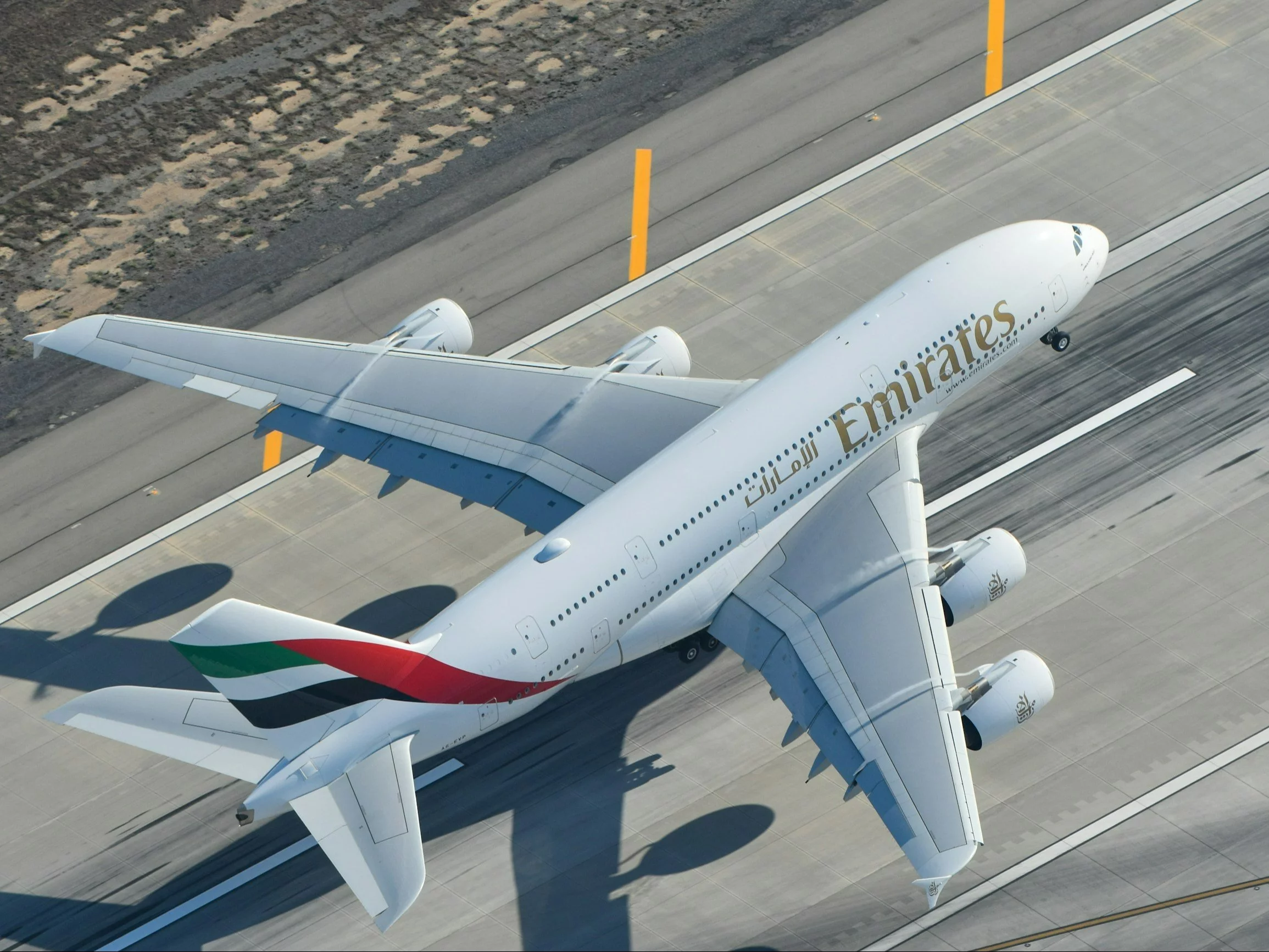 Samolot linii lotniczej Emirates Airlines