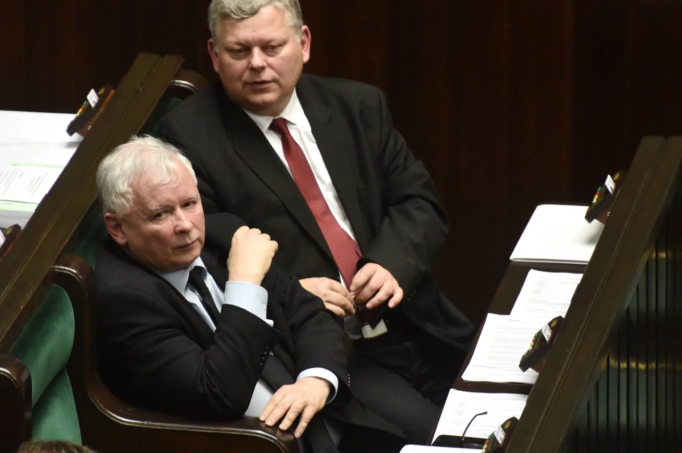 Marek Suski i Jarosław Kaczyński