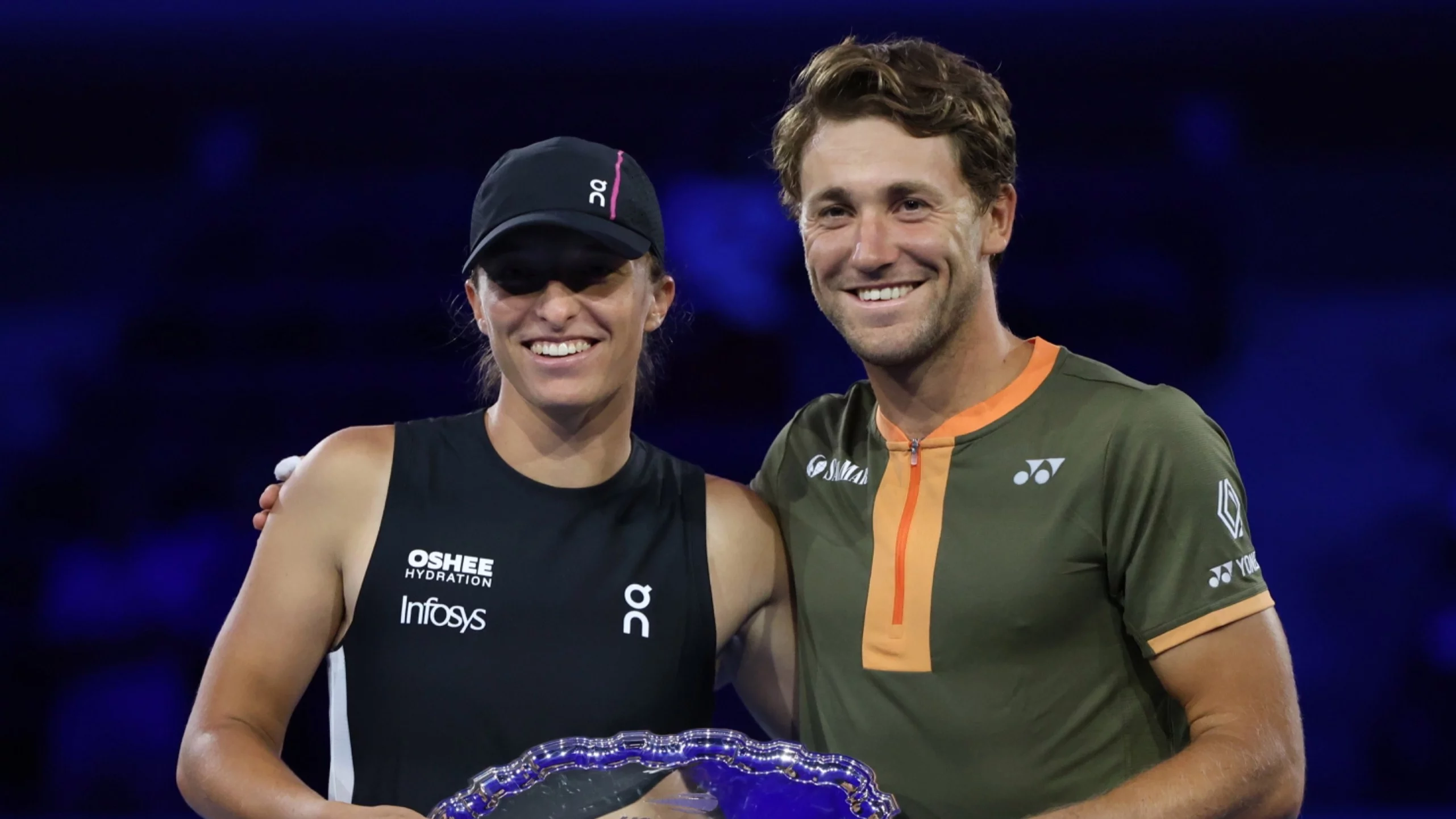 Iga Świątek i Casper Ruud