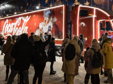 Świąteczna ciężarówka Coca-Coli