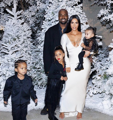 Świąteczne zdjęcia Kim Kardashian-West, Kanye Westa i ich dzieci