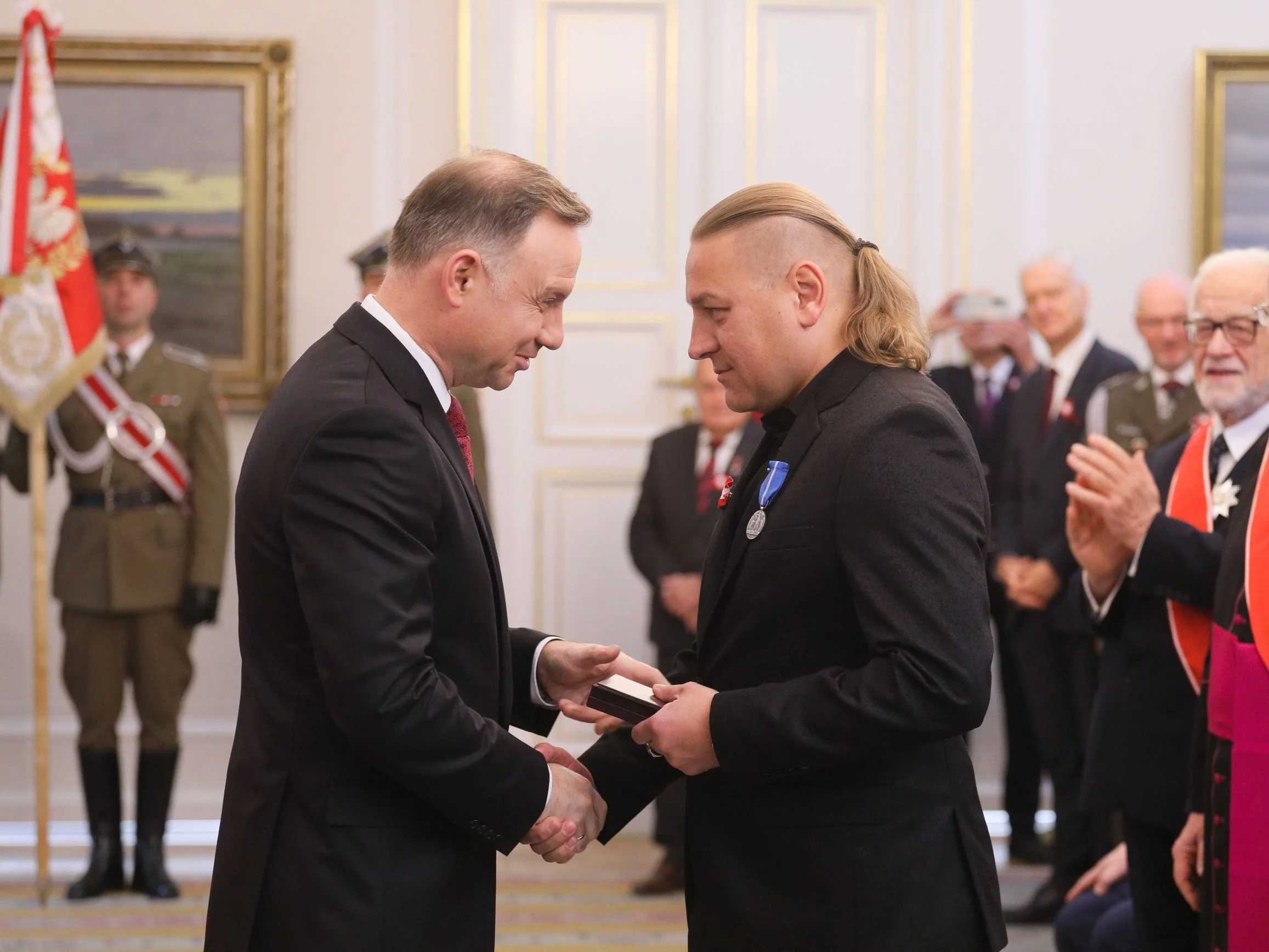 Andrzej Duda i Łukasz Golec