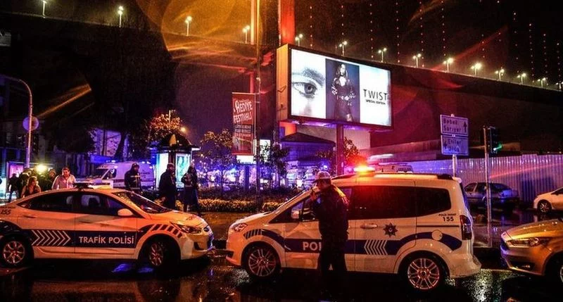 Policja po zamachu w Stabule