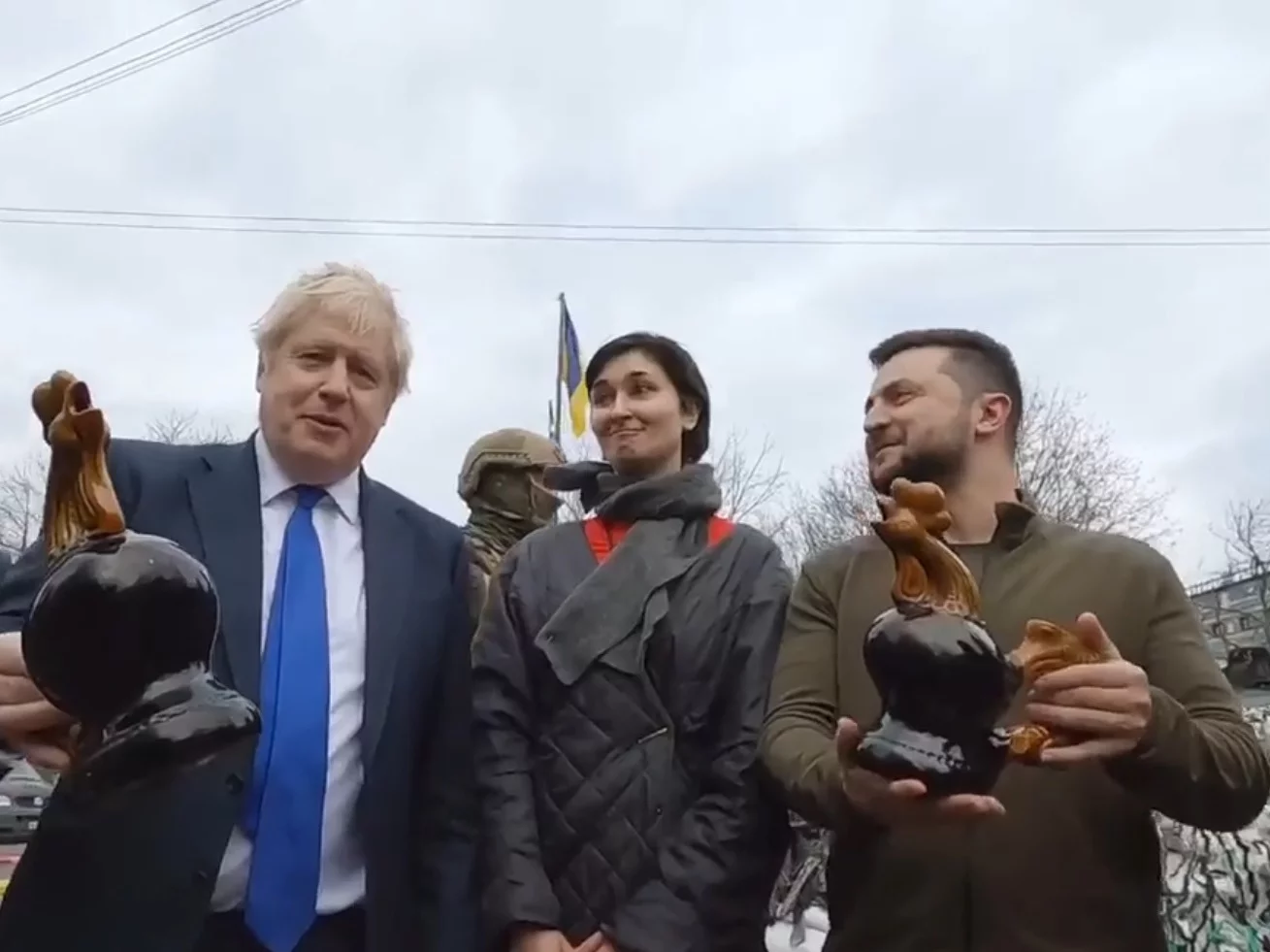 Boris Johnson, Lena i Wołodymyr Zełenski