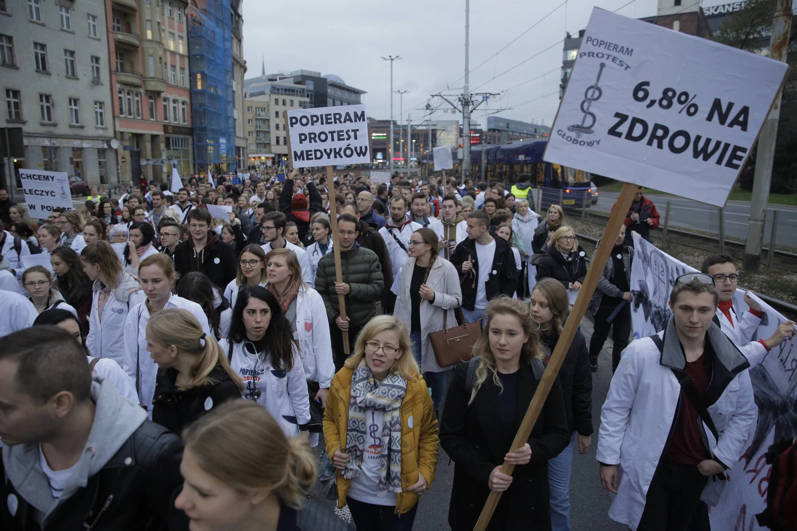 Protest pracowników służby zdrowia