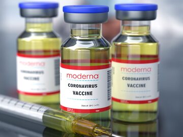 Szczepionka  firmy Moderna, zdjęcie ilustracyjne
