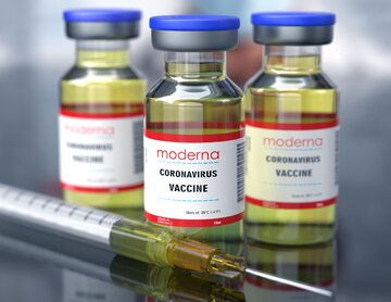 Szczepionka  firmy Moderna, zdjęcie ilustracyjne