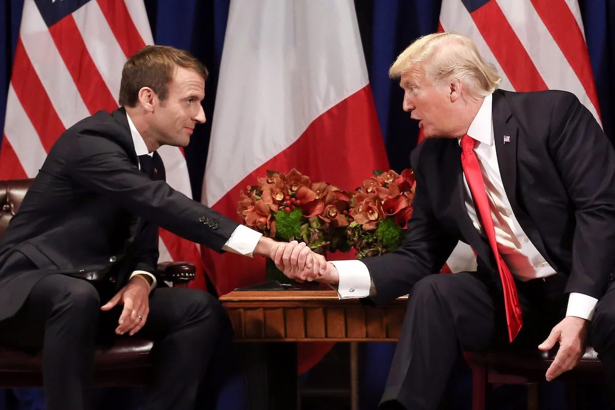 Emmanuel Macron i Donald Trump w 2017 r.