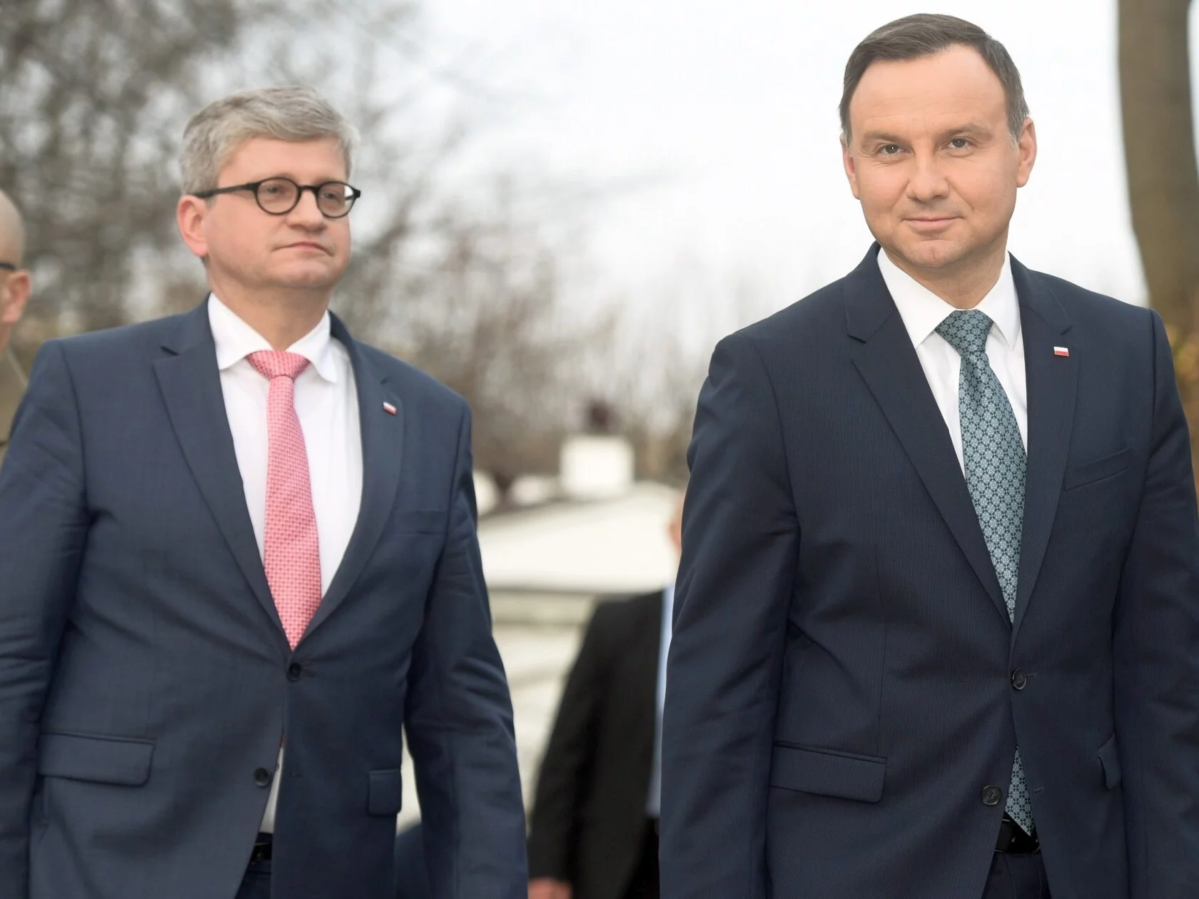 Szef BBN Paweł Soloch i prezydent RP Andrzej Duda