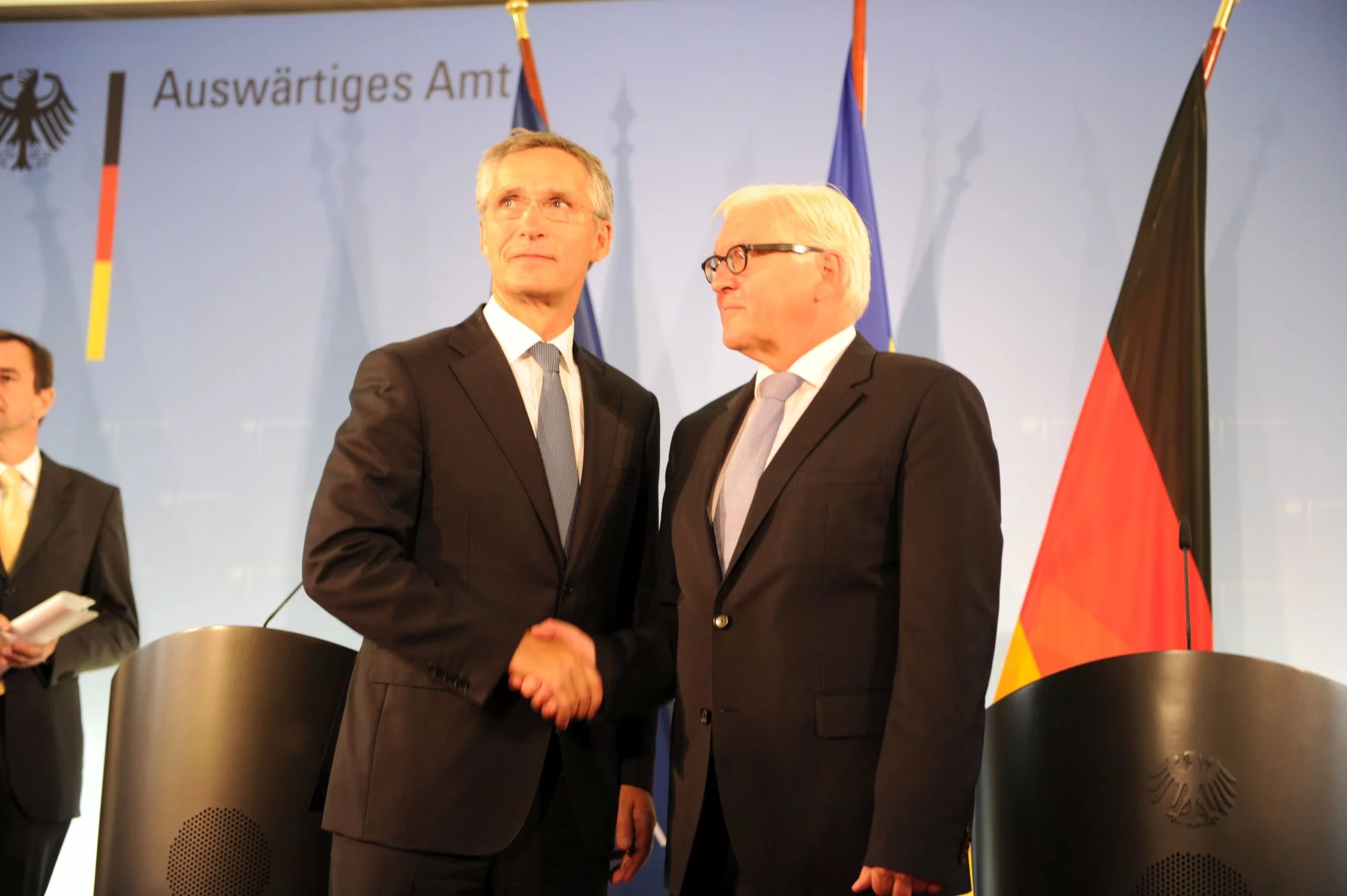 Frank-Walter Steinmeier i Jens Stoltenberg