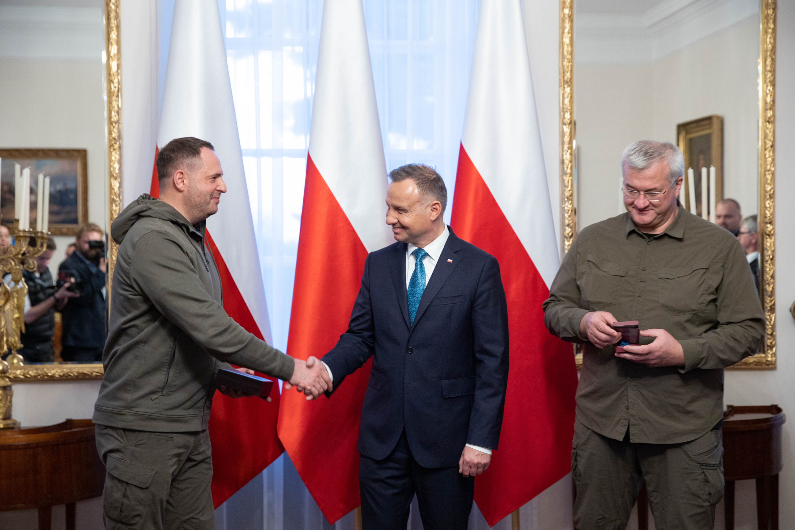 Spotkanie Andrija Jermaka i Andrzeja Dudy w Warszawie