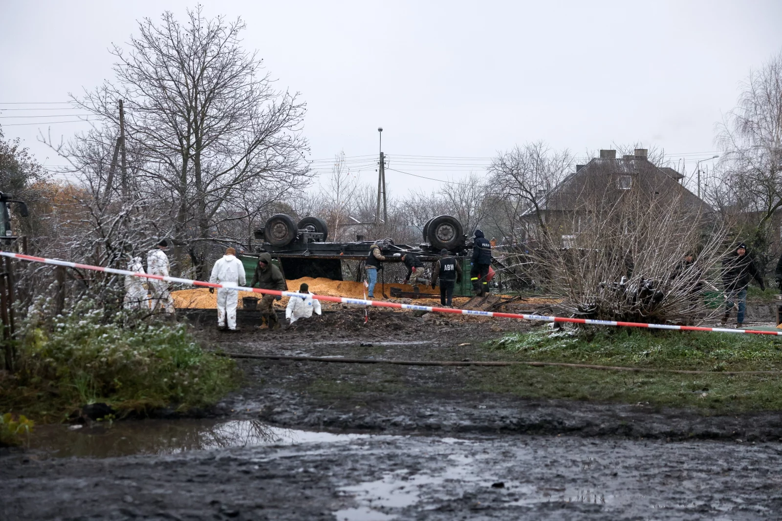 Miejsce tragedii w Przewodowie