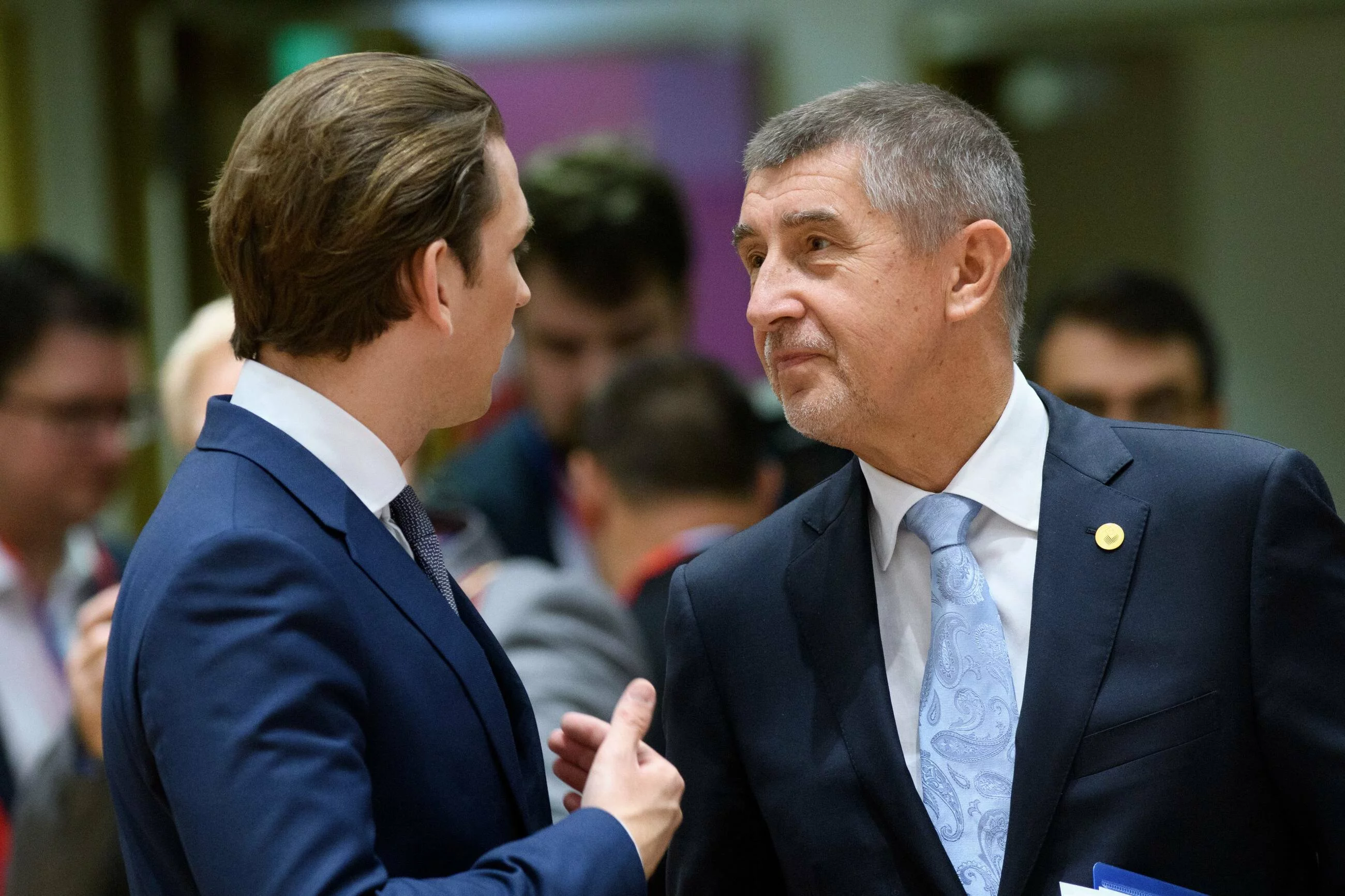 Kanclerz Austrii Sebastian Kurz i premier Czech Andrej Babisz