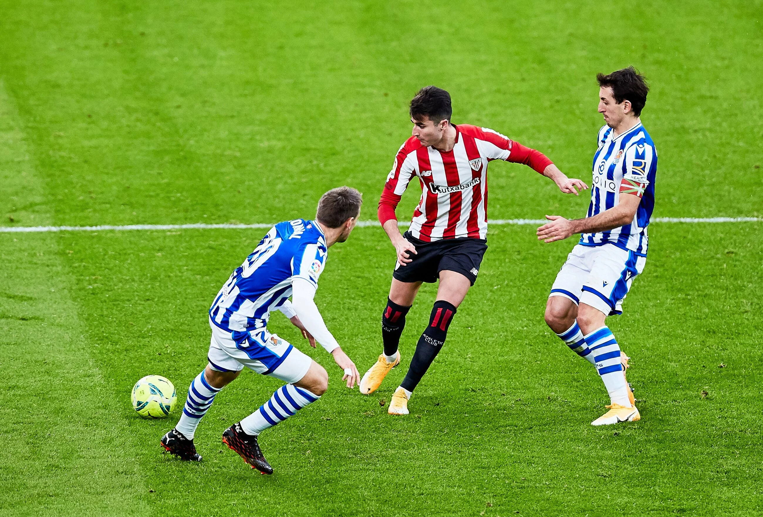 Piłkarze Athletic Bilbao i Realu Sociedad