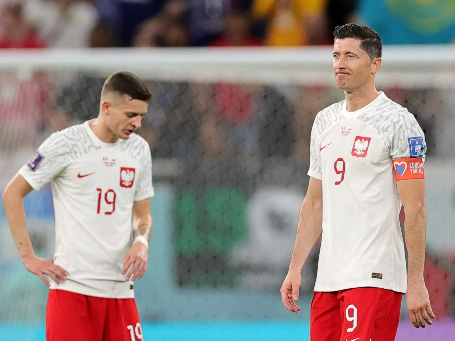 Sebastian Szymański i Robert Lewandowski