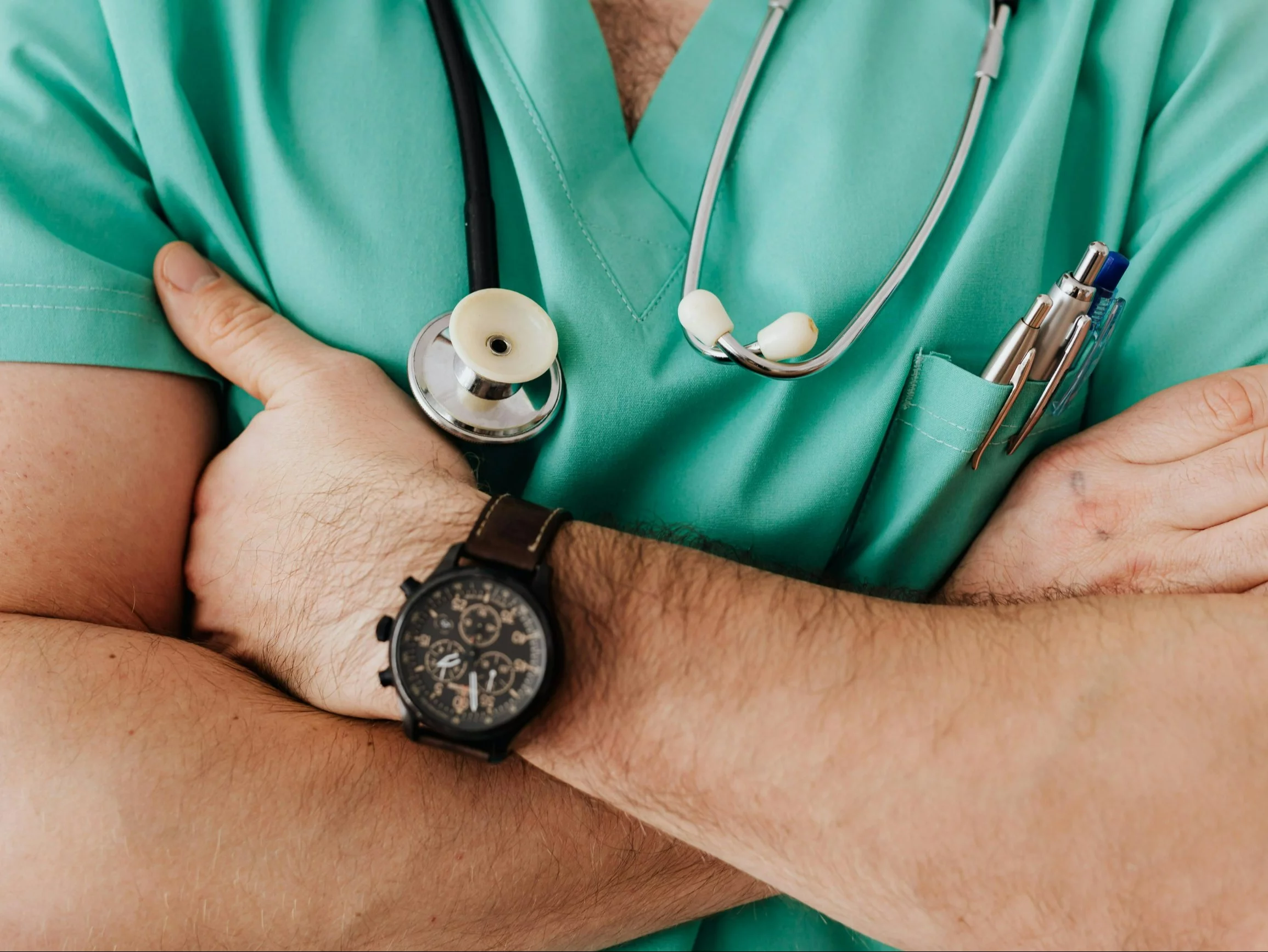 Lekarz ze stetoskopem