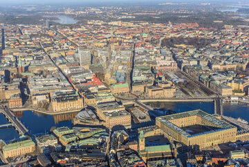 Sztokholm widziany z lotu ptaka