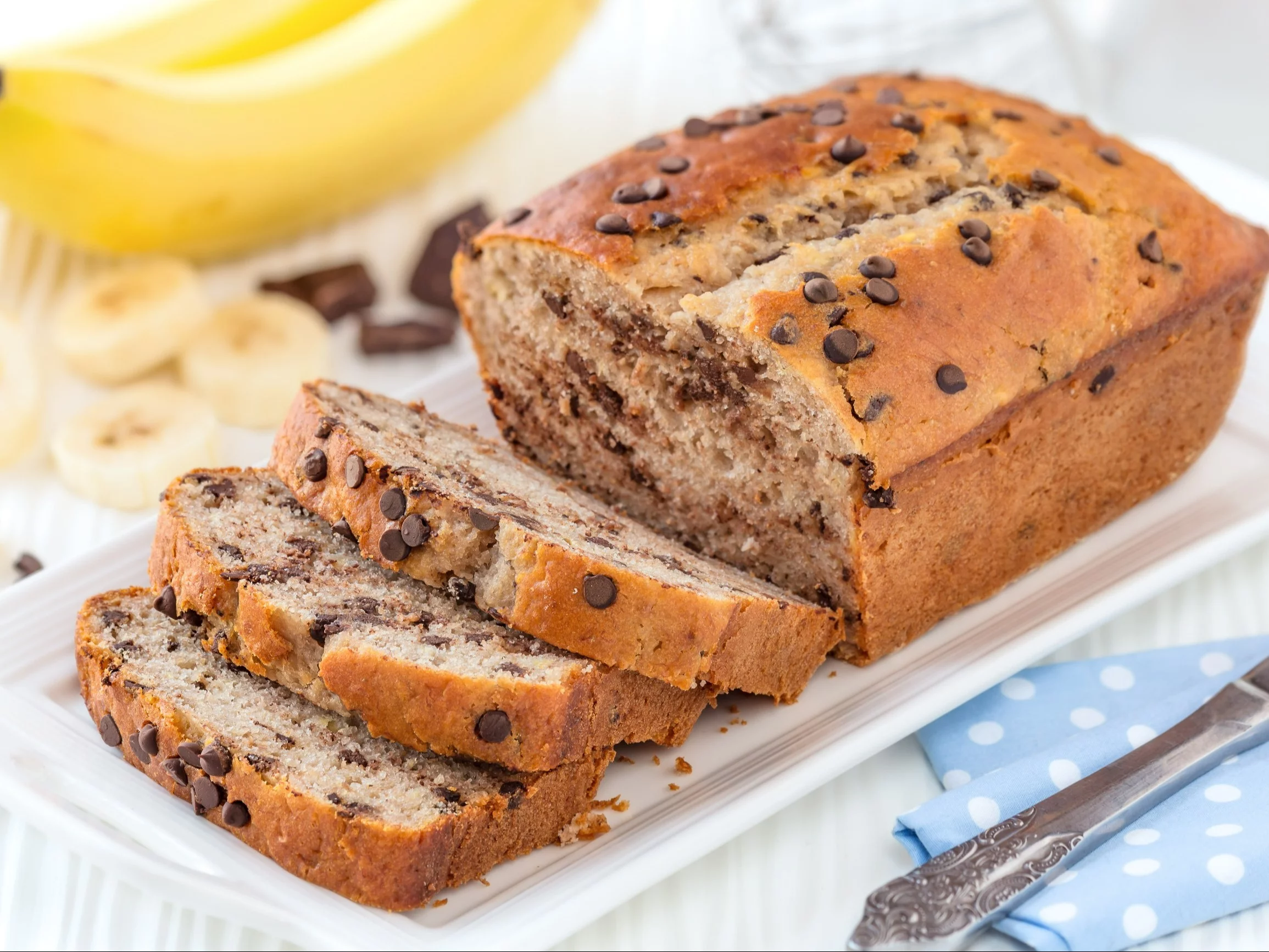 Ciasto z bananem i czekoladą