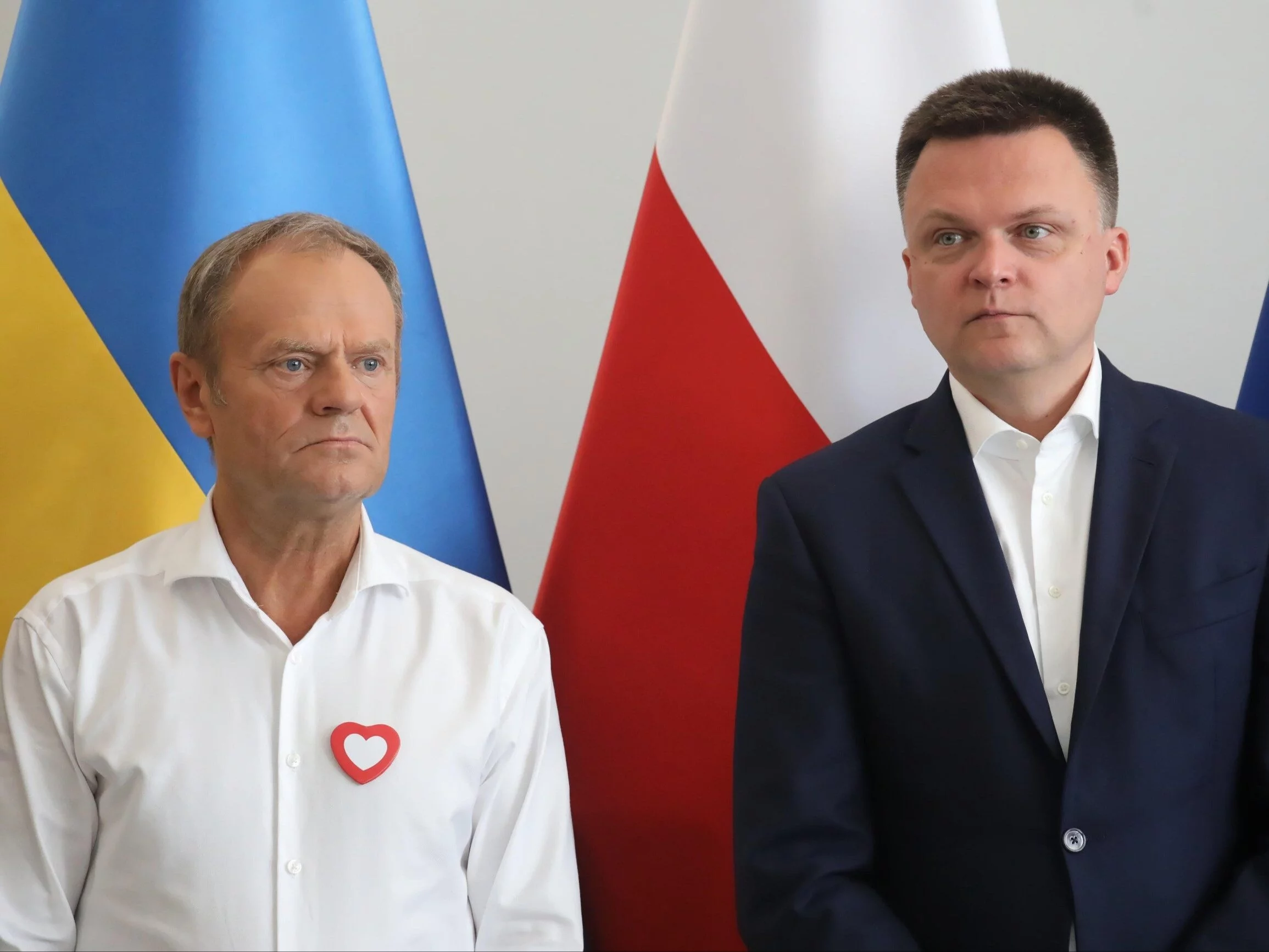 Donald Tusk i Szymon Hołownia