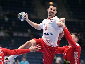 Szymon Sićko w meczu Białorusi z Polską