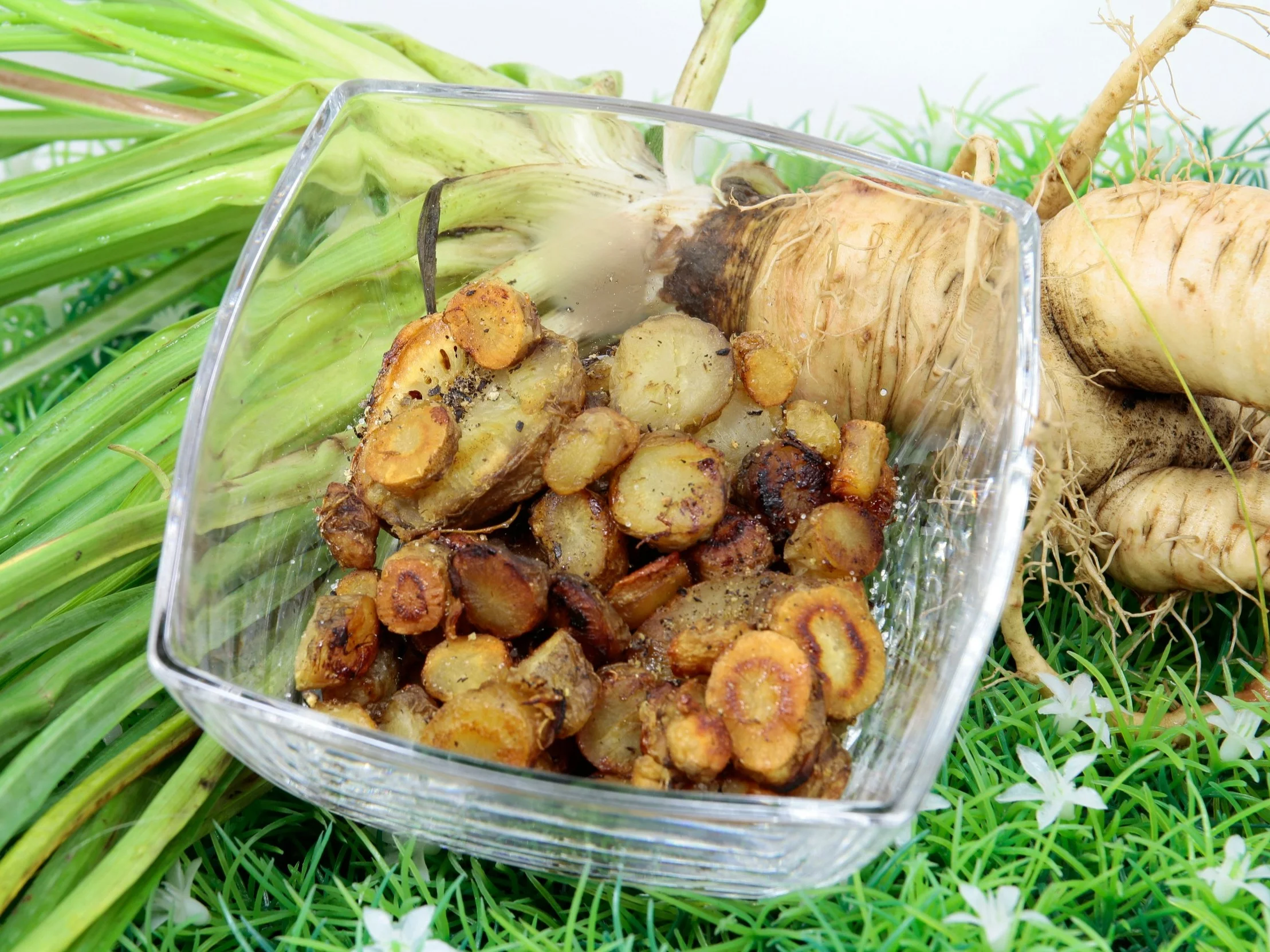 Salsefia pieczona w plasterkach