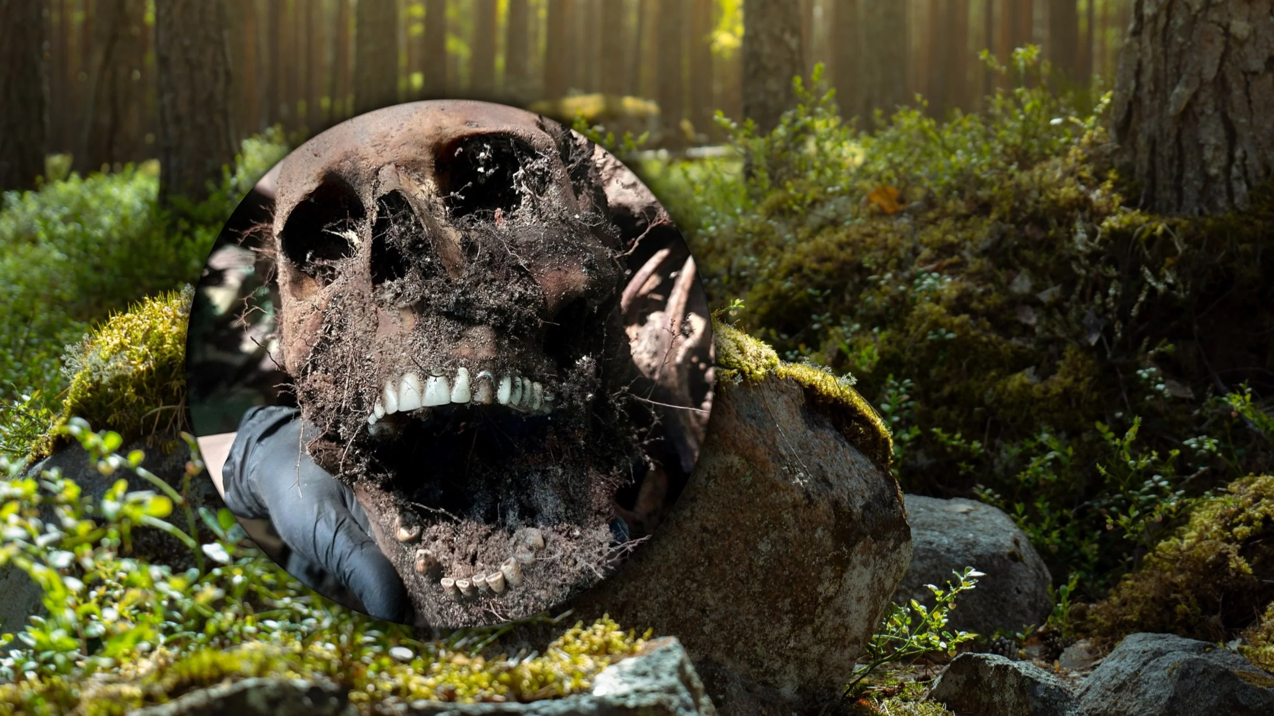 W lesie spoczywały szczątki żołnierza