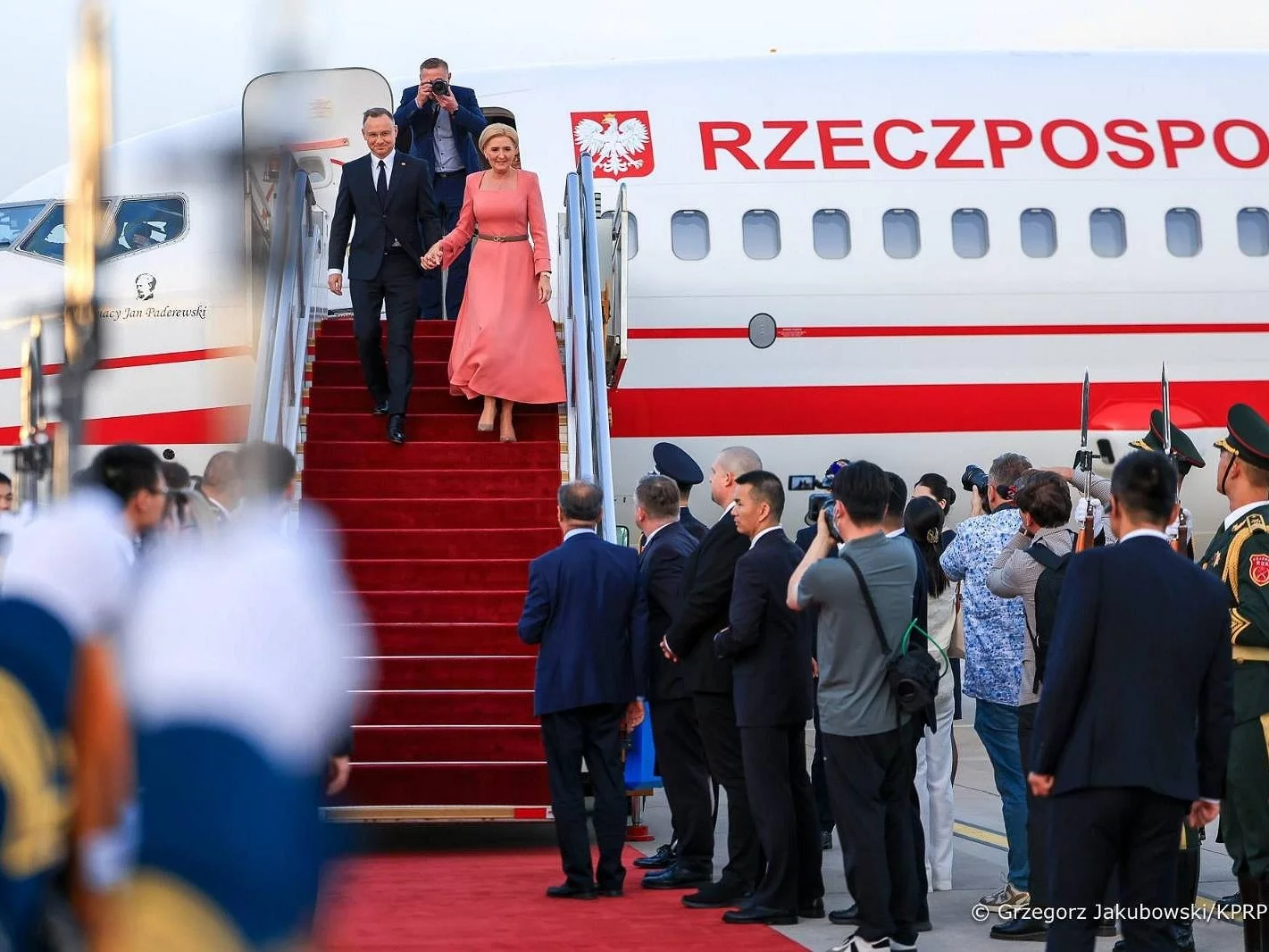 Andrzej Duda i Agata Kornhauser-Duda w Chinach