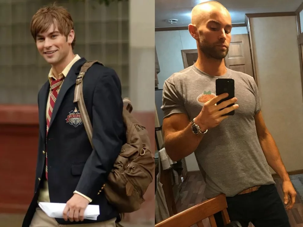 Chace Crawford jako Nate Archibald i Chace Crawford dziś