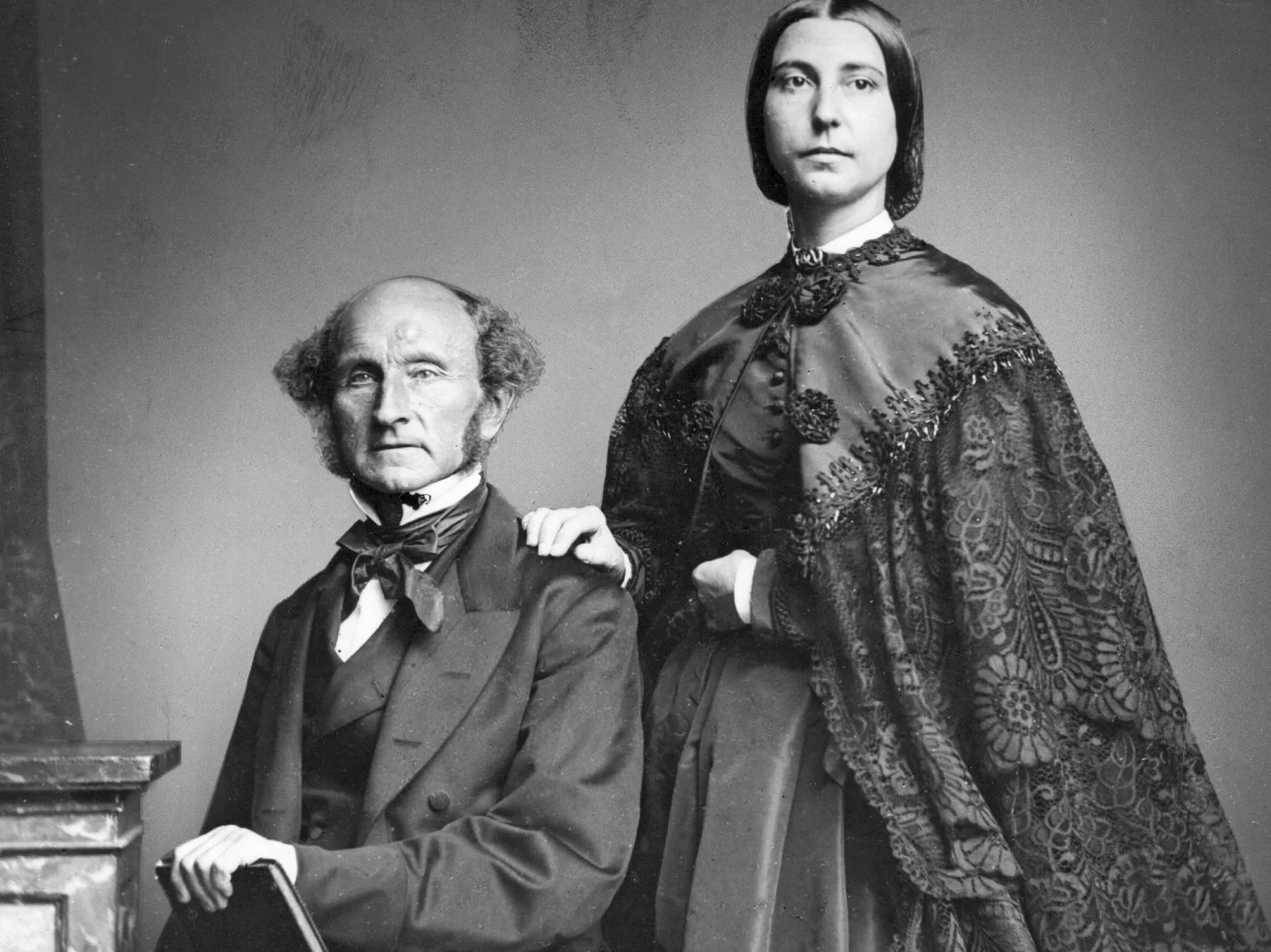 John Stuart Mill z żoną Harriet Taylor