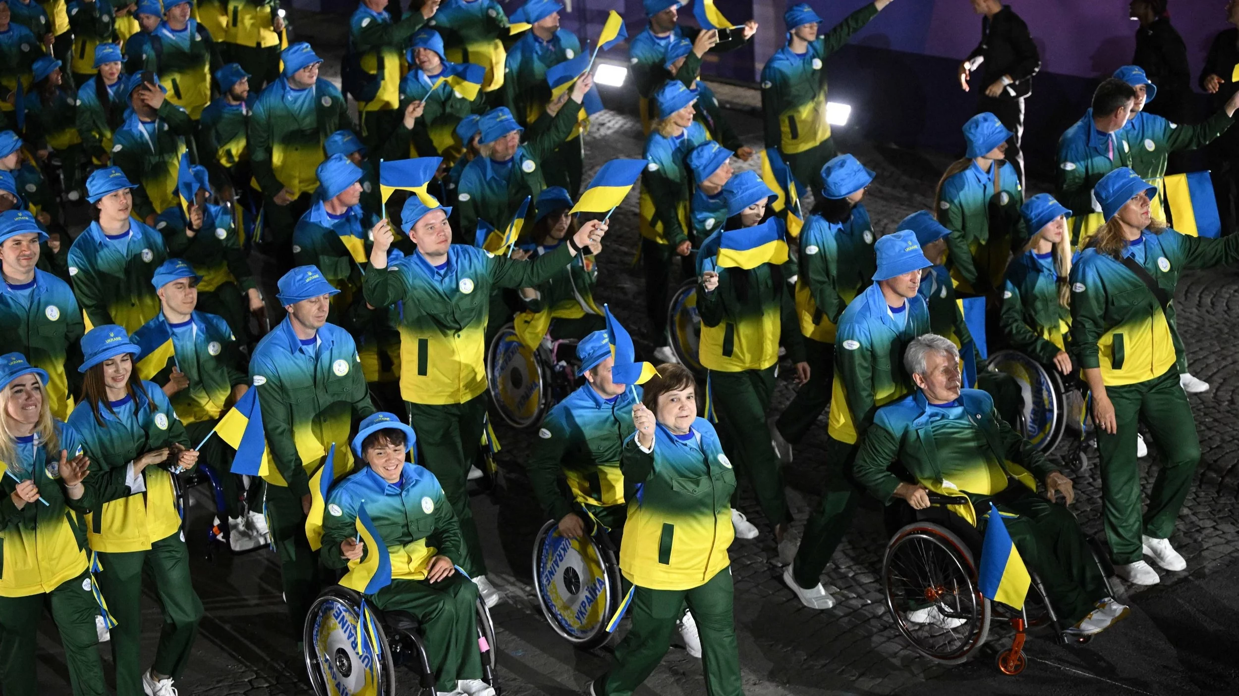 Reprezentacja Ukrainy podczas ceremonii otwarcia igrzysk paralimpijskich