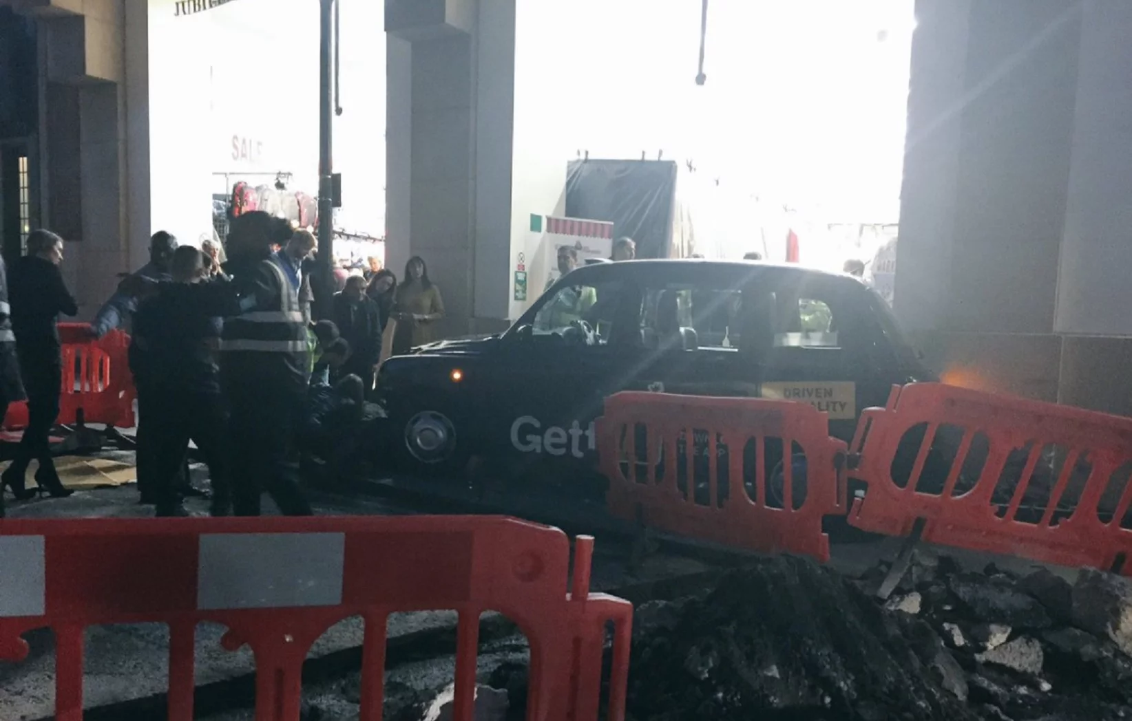 Zdjęcie z miejsca zdarzenia. Londyn, Covent Garden