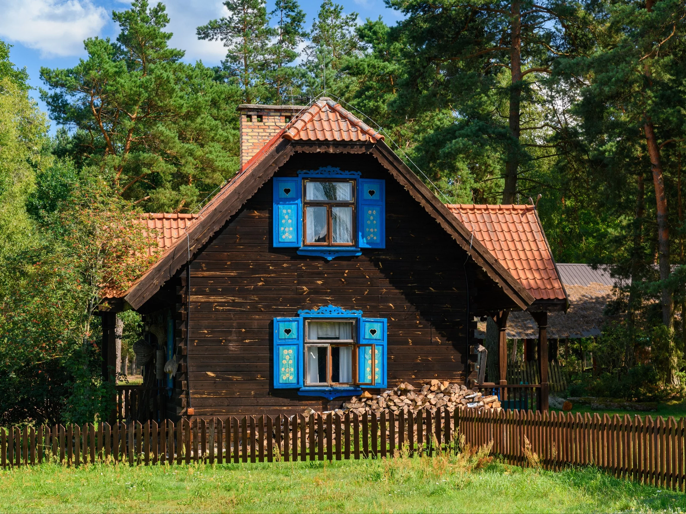 Drewniany dom na Podlasiu