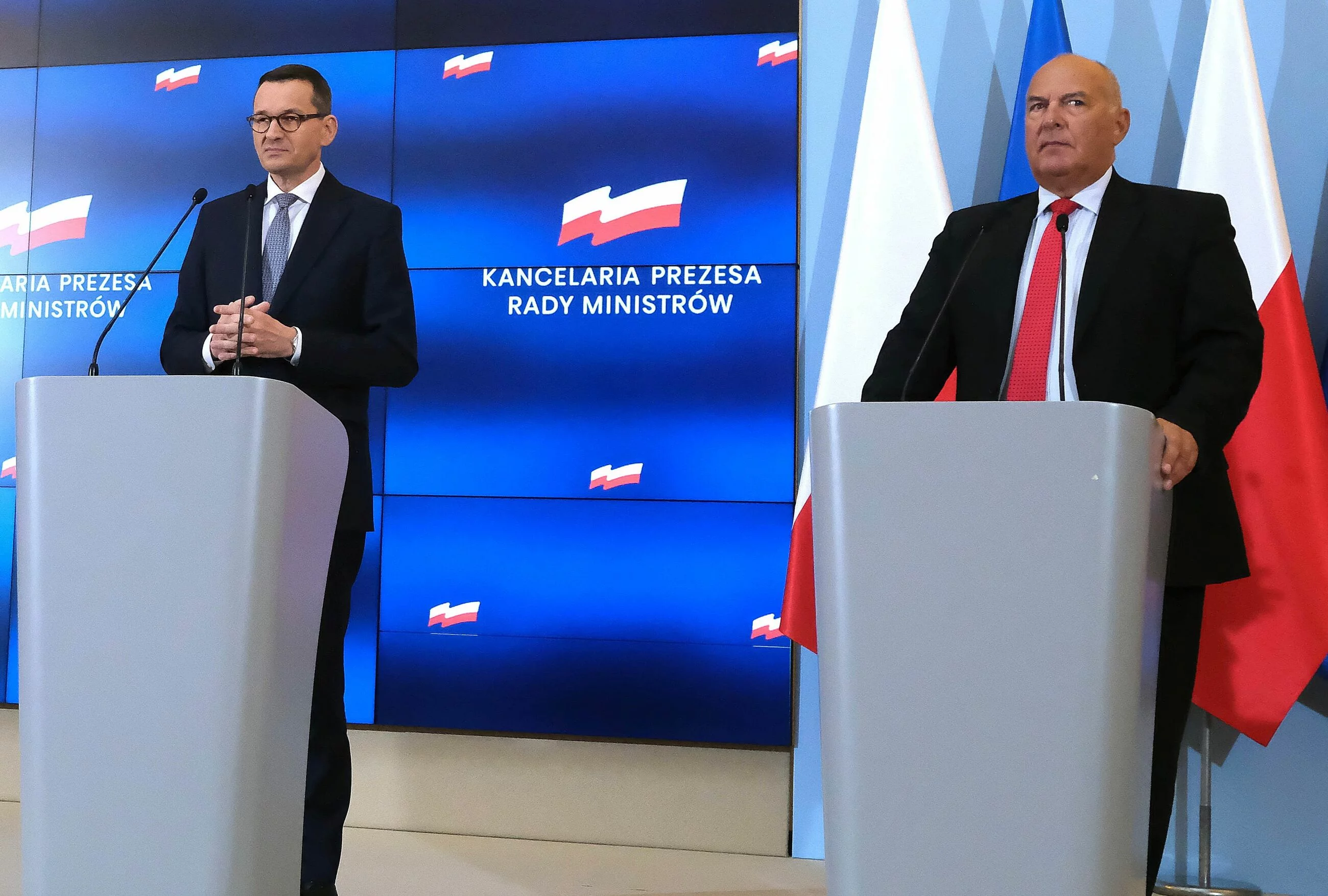 Mateusz Morawiecki i Tadeusz Kościński