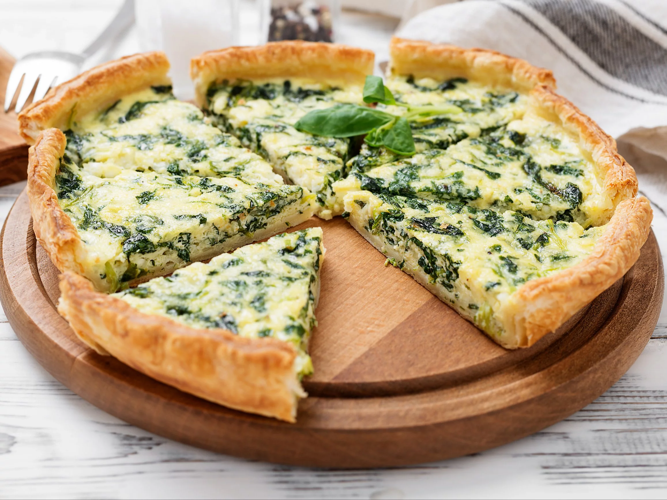 Tarta ze szpinakiem i serem feta