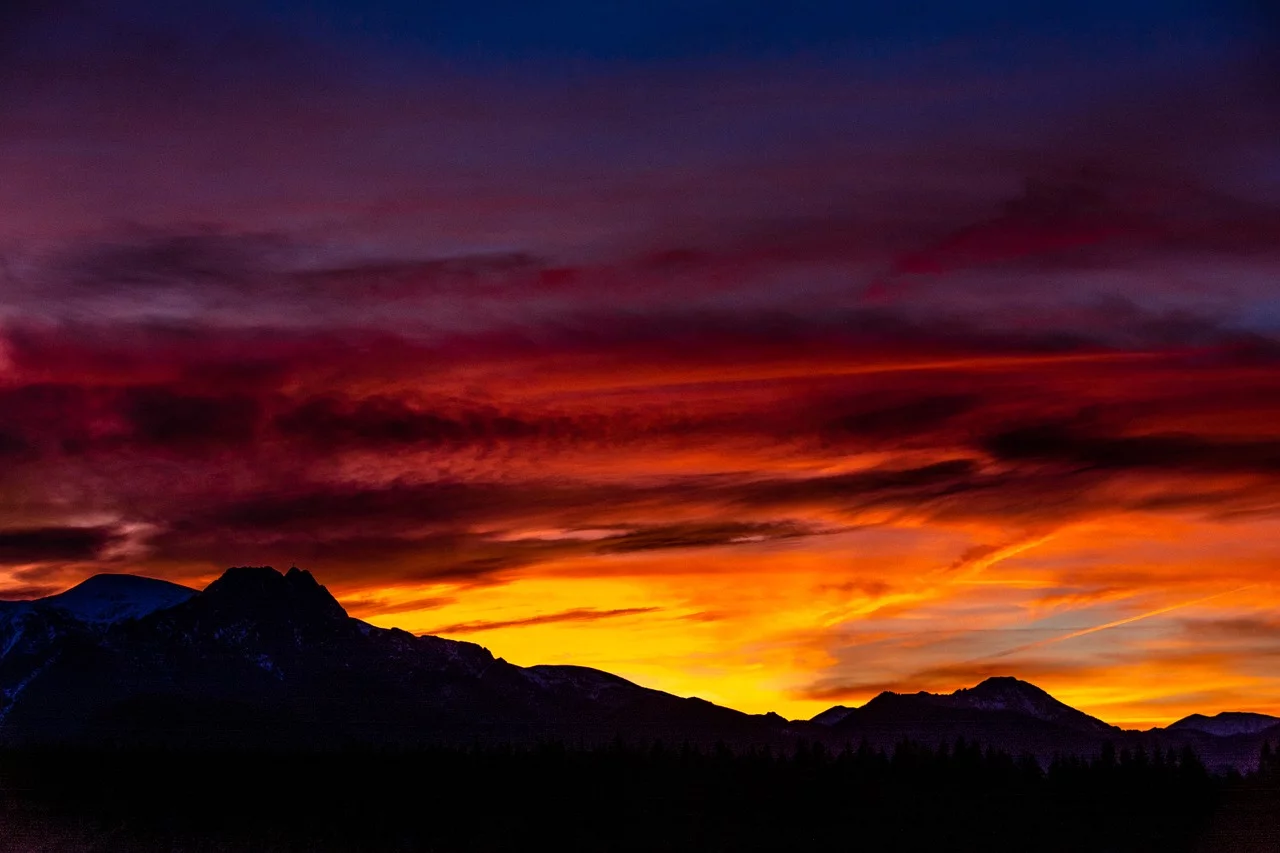 Tatry, zachód słońca