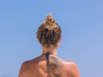 Tatuaż na słońcu