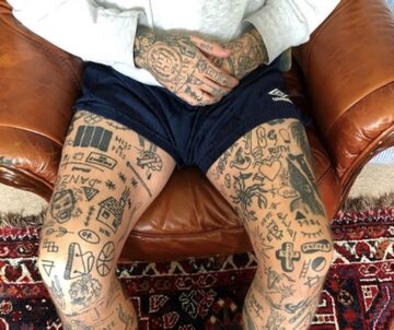 Tatuaże Chrisa Woodheada
