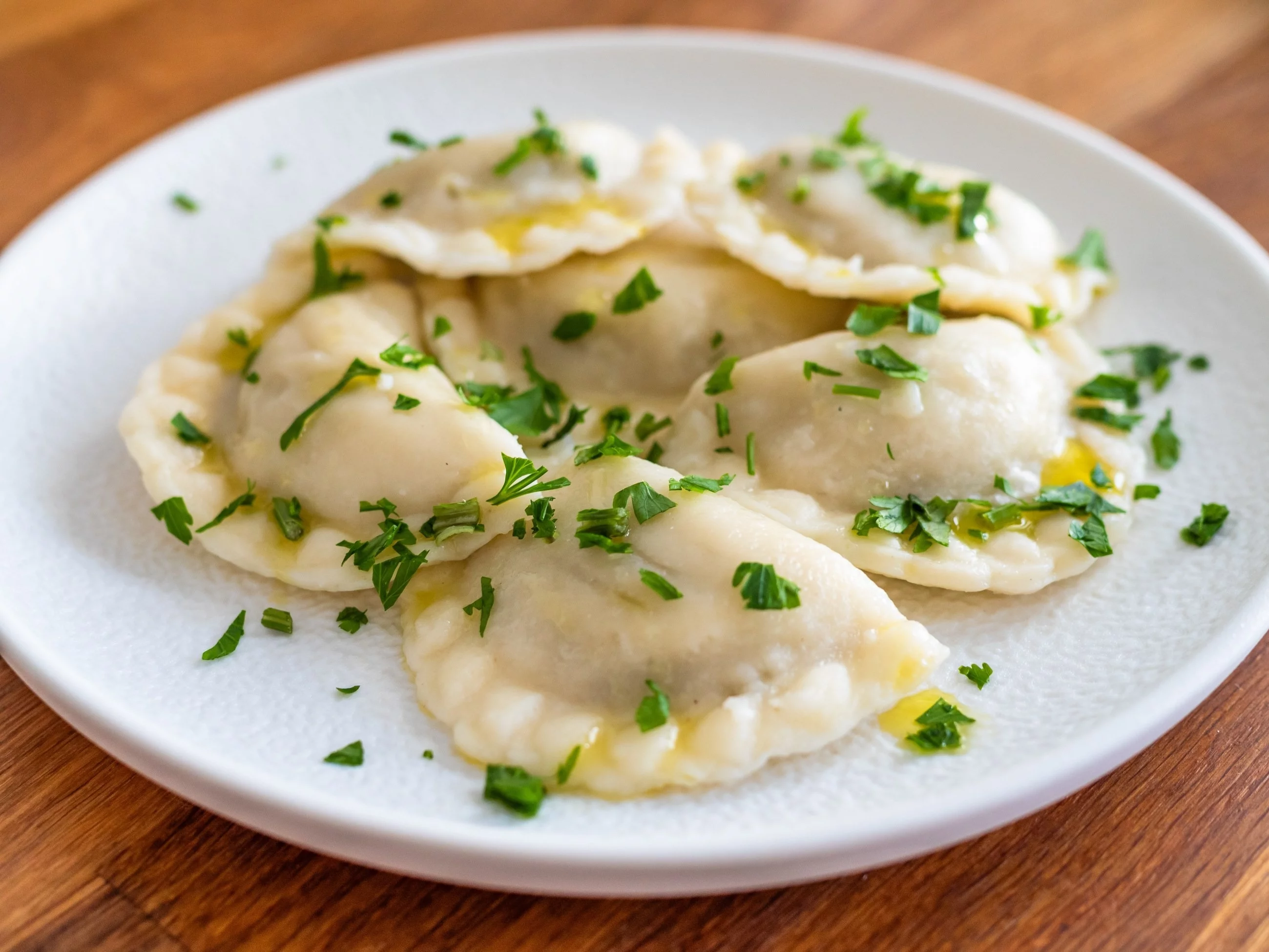Pierogi na talerzu