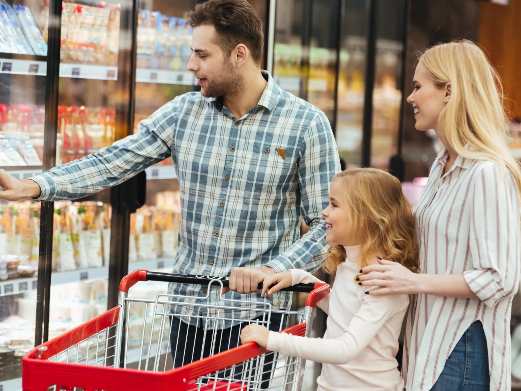 Rodzina podczas zakupów