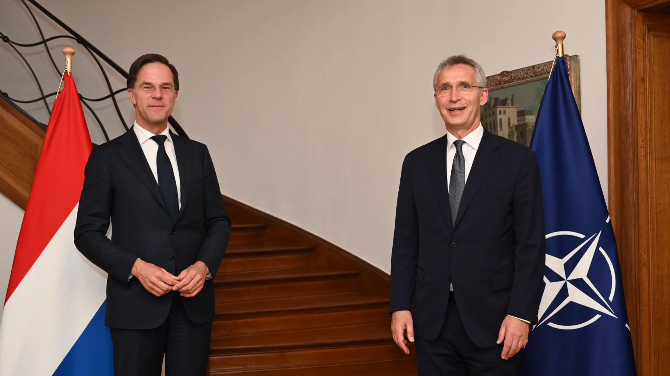 Mark Rutte i Jens Stoltenberg