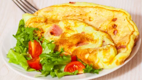 Omlet z boczkiem