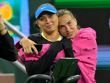 Tenisistki Paula Badosa i Aryna Sabalenka