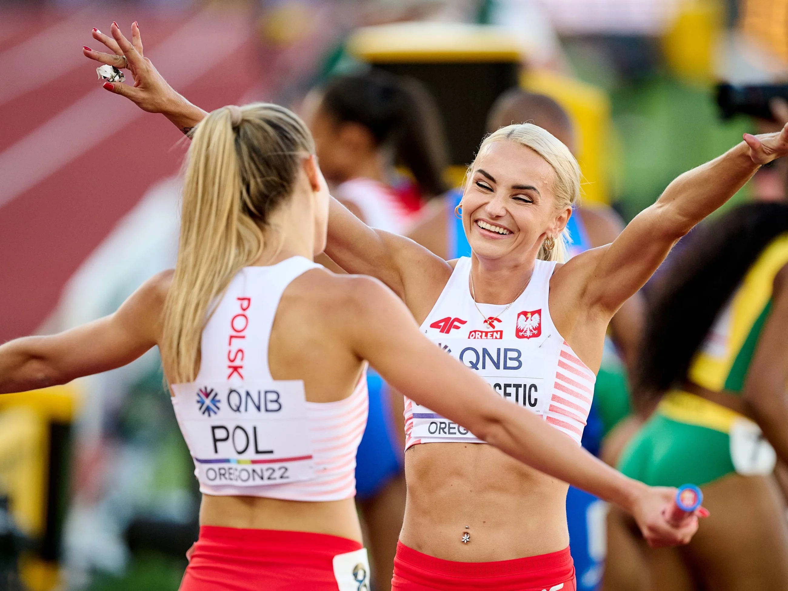 Natalia Kaczmarek i Justyna Święty-Ersetic podczas Eugene 2022