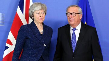 Theresa May i Jean-Claude Juncker